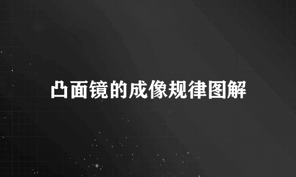 凸面镜的成像规律图解