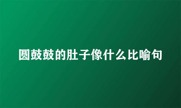 圆鼓鼓的肚子像什么比喻句