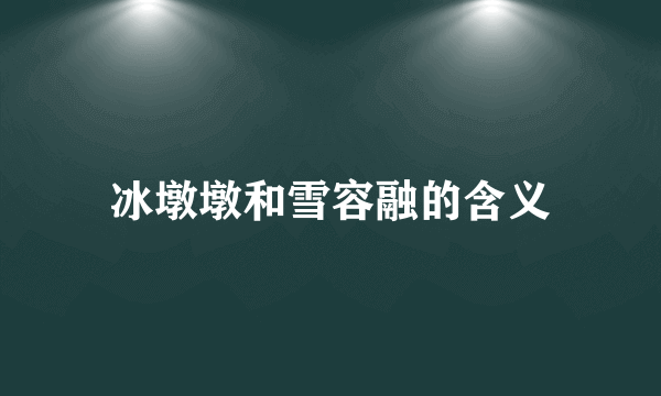 冰墩墩和雪容融的含义