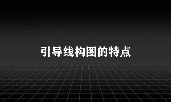 引导线构图的特点
