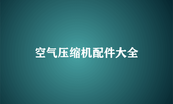 空气压缩机配件大全