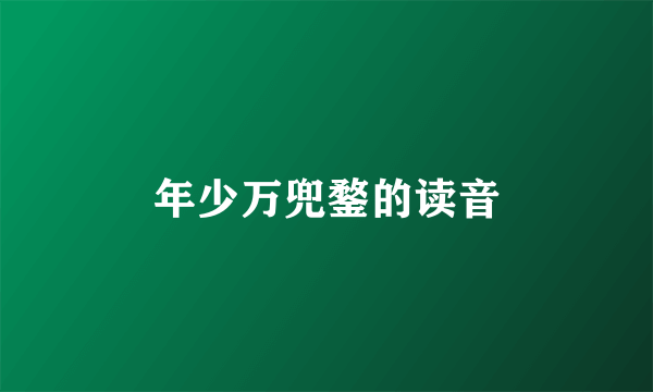 年少万兜鍪的读音
