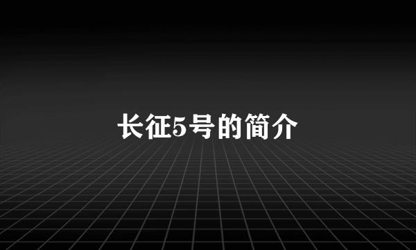 长征5号的简介