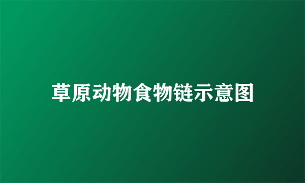 草原动物食物链示意图
