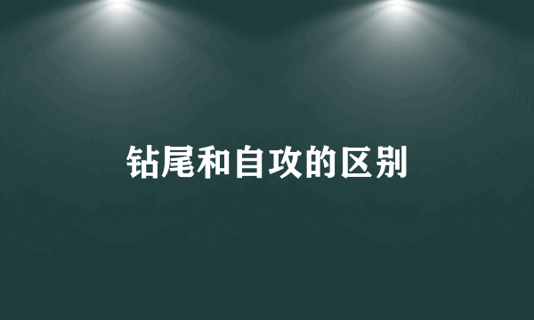 钻尾和自攻的区别