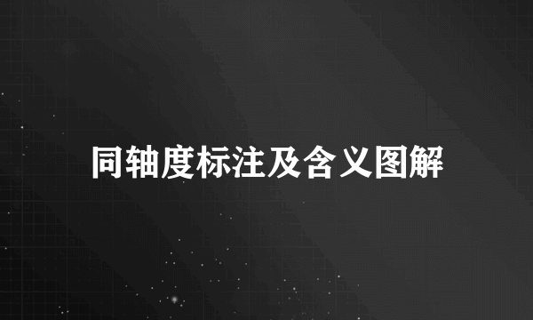 同轴度标注及含义图解