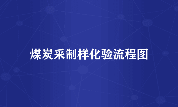 煤炭采制样化验流程图