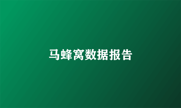 马蜂窝数据报告