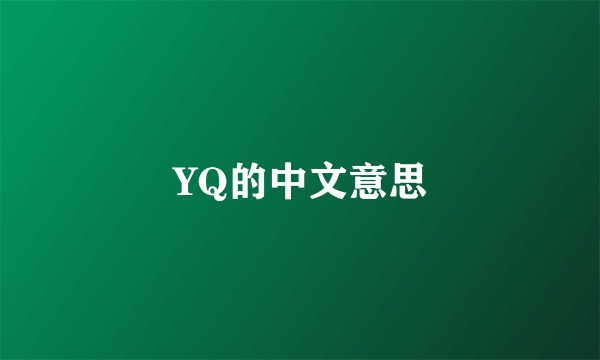YQ的中文意思