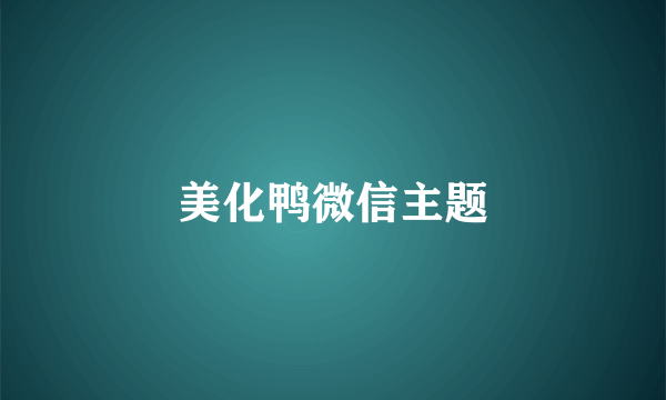 美化鸭微信主题