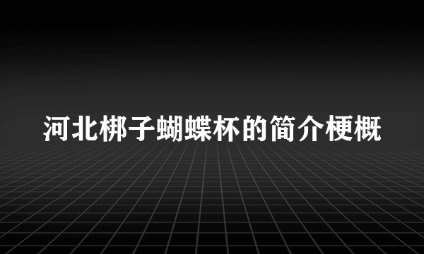 河北梆子蝴蝶杯的简介梗概
