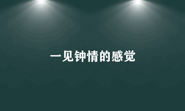 一见钟情的感觉