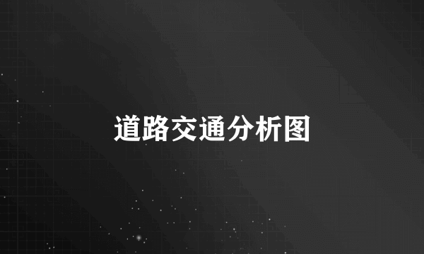 道路交通分析图