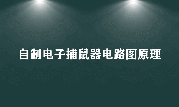 自制电子捕鼠器电路图原理