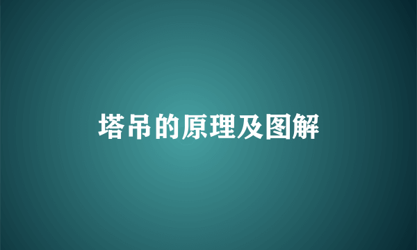 塔吊的原理及图解