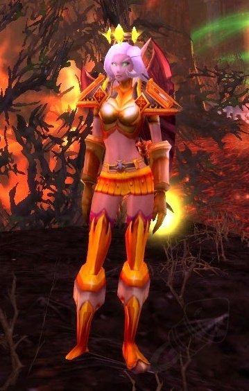 魔兽世界光荣套没有钱买腿了,已经有了脚、手腕,头、胸部,用哪个代替好看啊