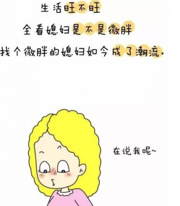 媳妇要娶胖胖的全句是什么