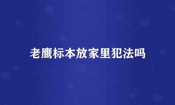 老鹰标本放家里犯法吗