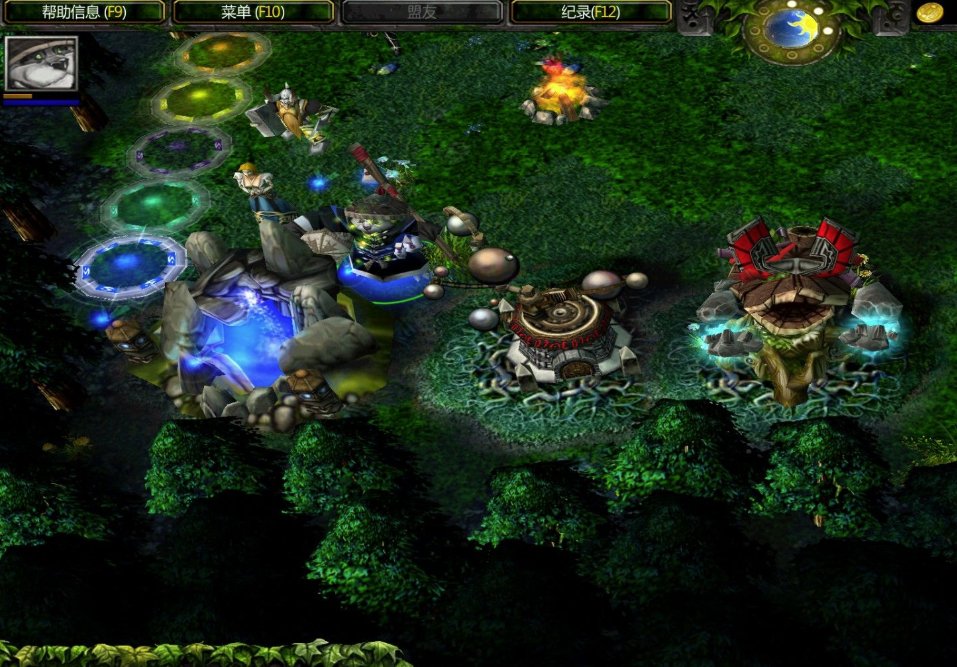 魔兽地图4个角落里自动出兵的是什么地图？