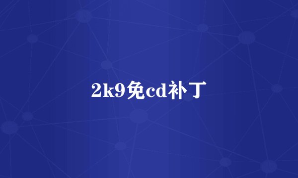 2k9免cd补丁