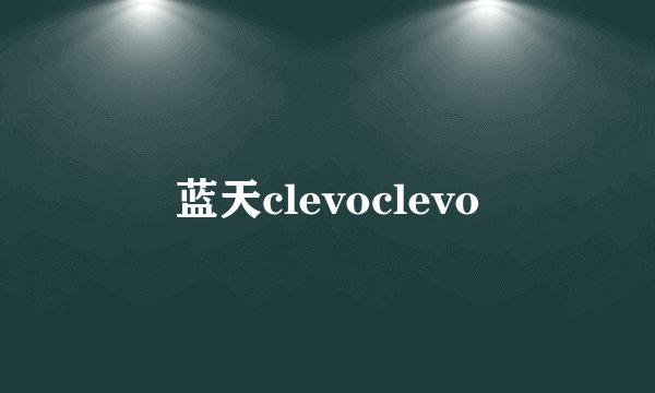 蓝天clevoclevo