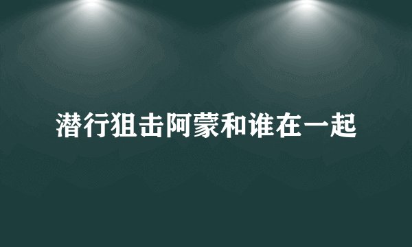 潜行狙击阿蒙和谁在一起