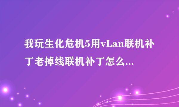 我玩生化危机5用vLan联机补丁老掉线联机补丁怎么用就不掉了啊 大家知道的回下谢谢