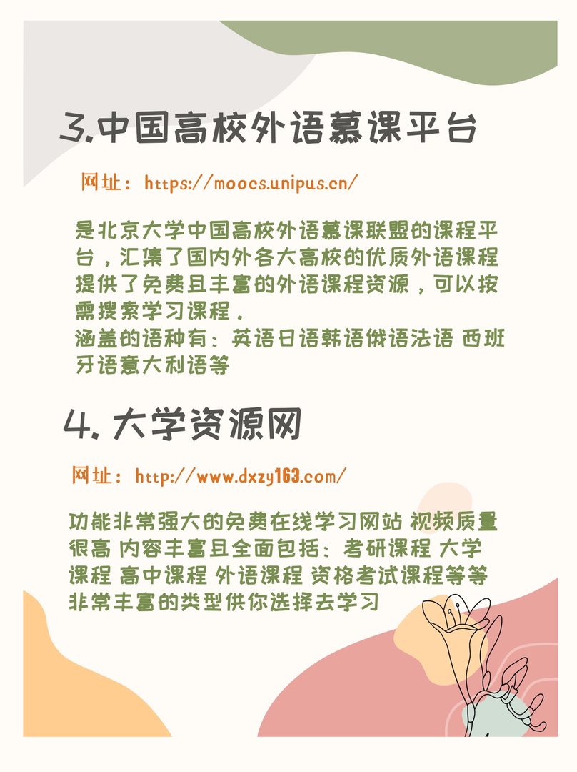 小众高质量免费学习网站有哪些？