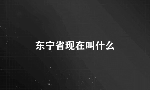 东宁省现在叫什么