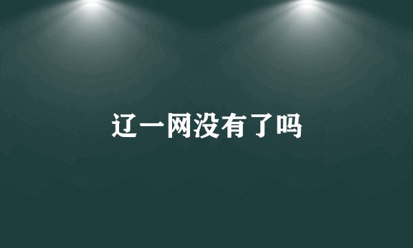 辽一网没有了吗