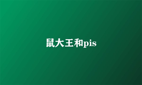 鼠大王和pis