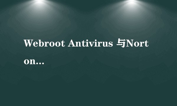 Webroot Antivirus 与Norton 冲突么