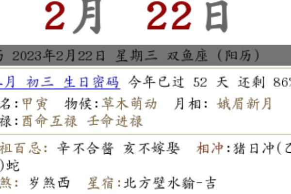 2023年农历二月黄历