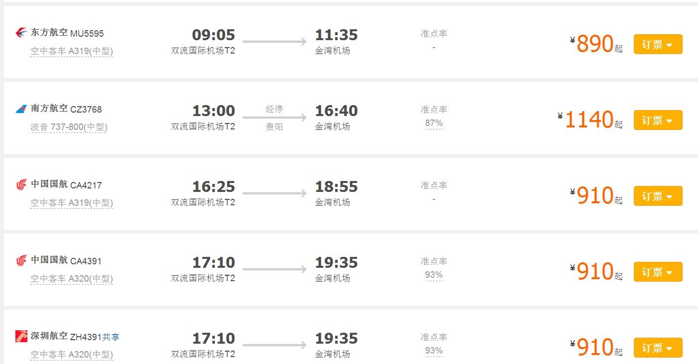 成都到珠海坐飞机和火车大概需要多久和花多少钱呢?