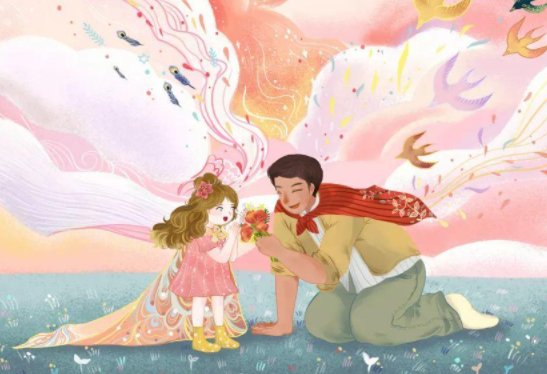 爸爸和女儿在一起的幸福时光说说