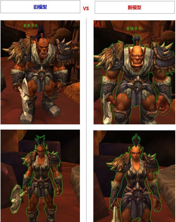 魔兽世界6.0人物模型怎么改