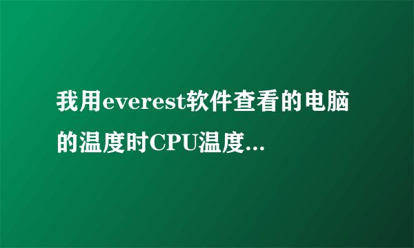我用everest软件查看的电脑的温度时CPU温度为：77～～90废．请问到底是多少度？
