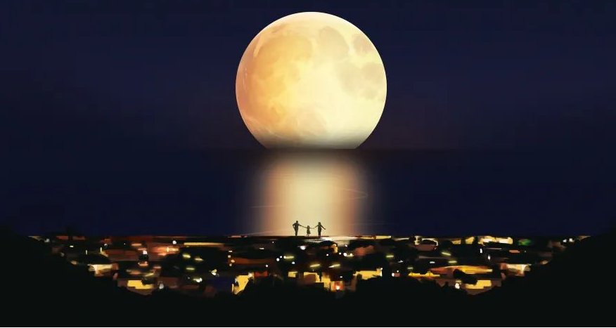 十六的月亮配一句话朋友圈