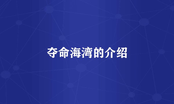 夺命海湾的介绍