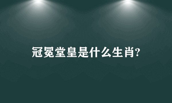 冠冕堂皇是什么生肖?