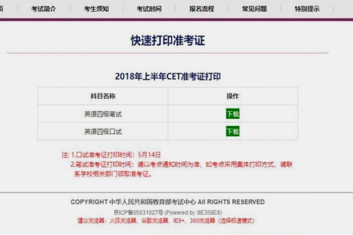 英语四六级准考证号忘了怎么办