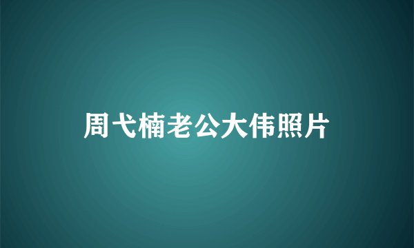 周弋楠老公大伟照片