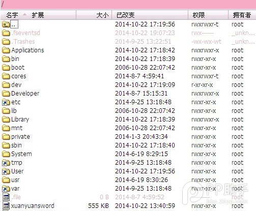 iOS8越狱系统如何用WinSCP无线访问