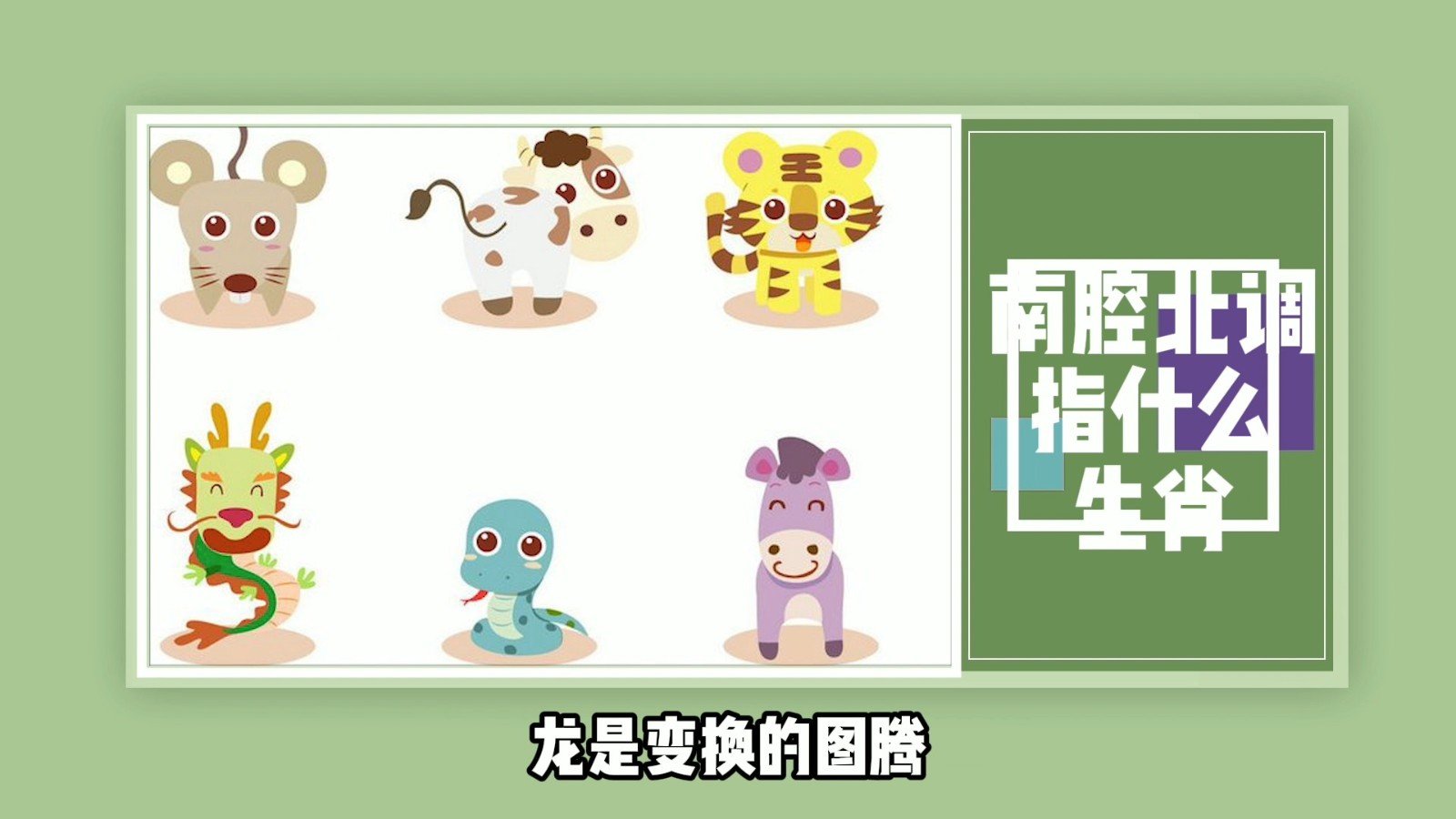 南腔北调指什么生肖?