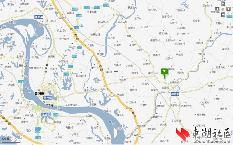 浠水核电站的厂址地理位置