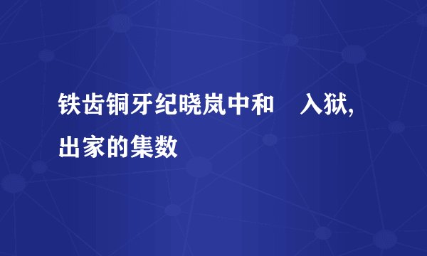 铁齿铜牙纪晓岚中和珅入狱,出家的集数