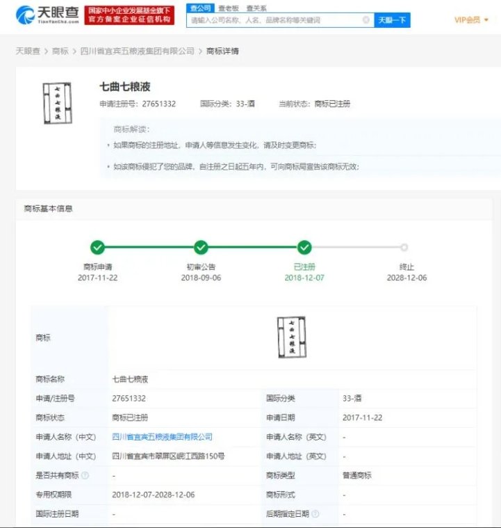 五粮液申请七粮液商标被驳,五粮液和七粮液是什么关系?