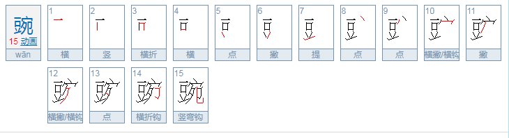 豌豆的豌怎么组词？除了她，还可以组什么必须在是两个字的哦