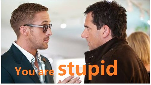 你个傻吊，用英文怎么说？