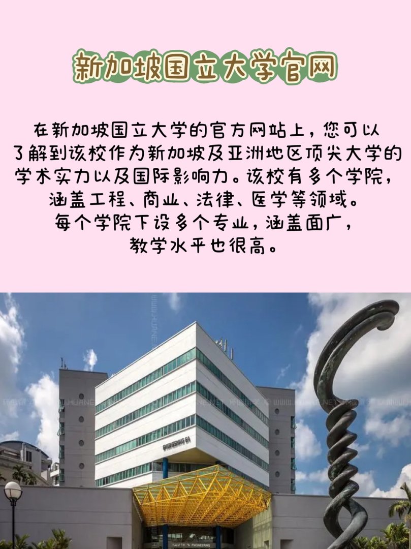 新加坡国立大学的官网是什么？